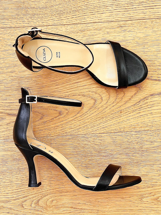 MARTINA LEATHER BLACK