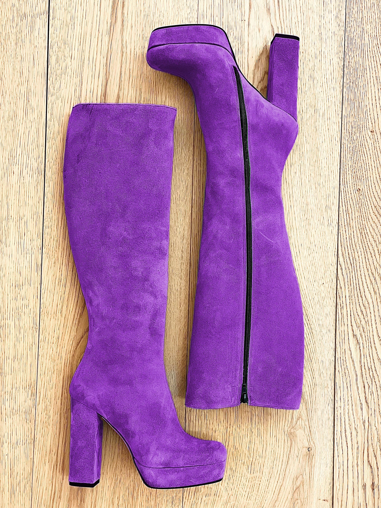 PURPLE SUEDE TIBET