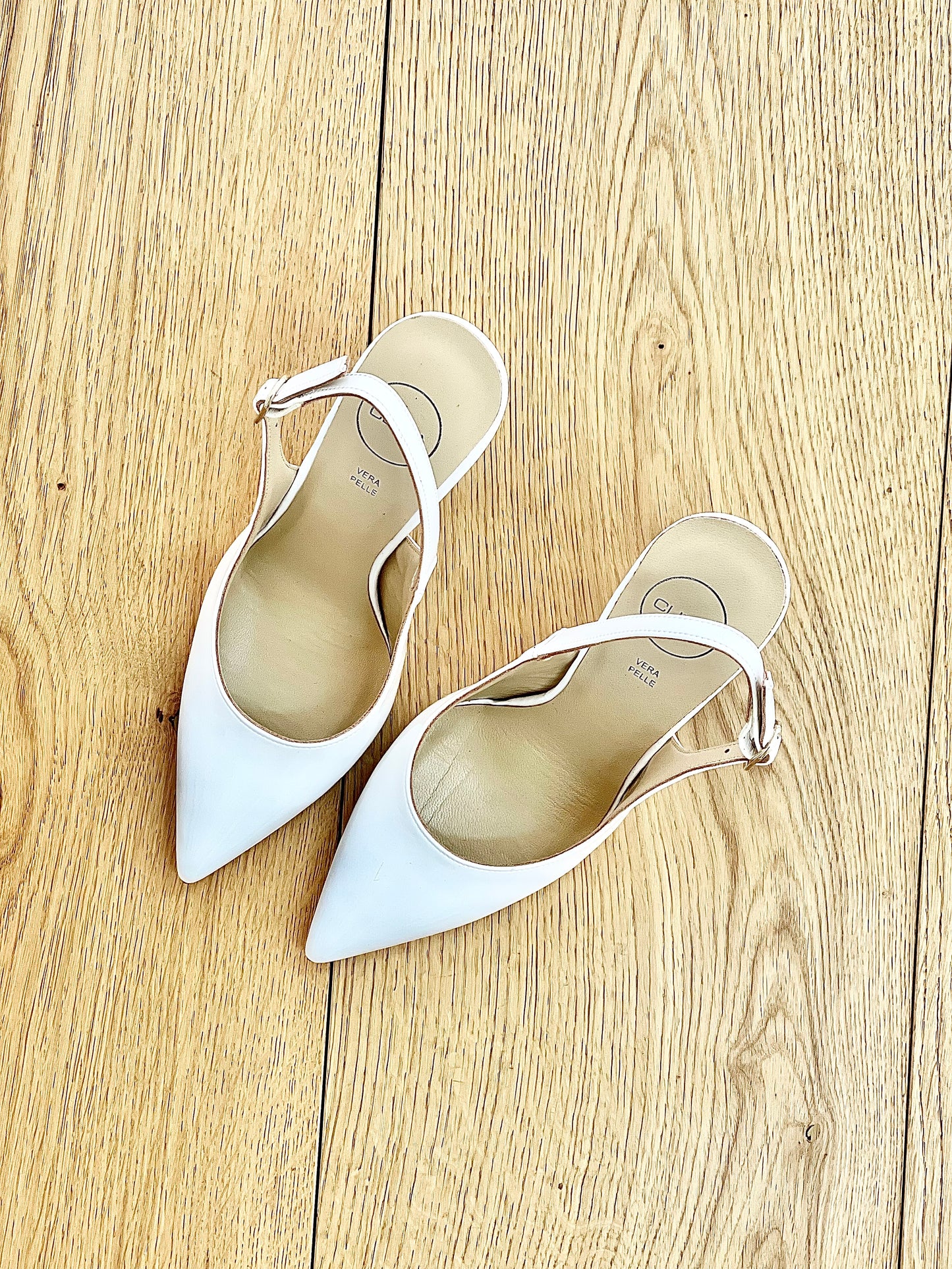 MARZIA WHITE PATENT LEATHER