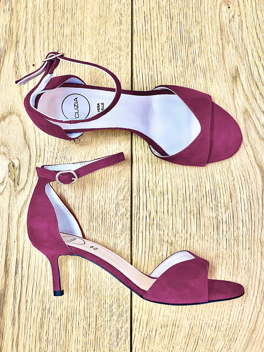 SHYLA BURGUNDY SUEDE