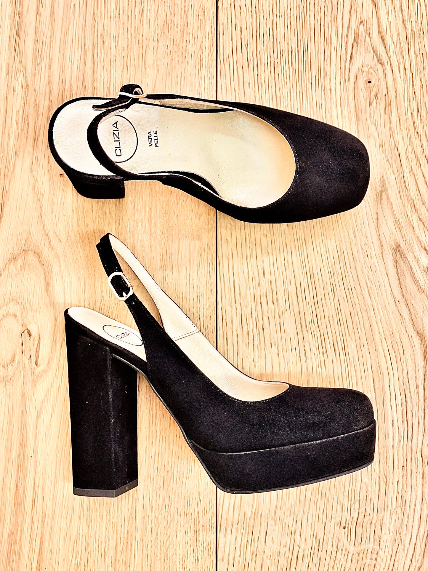 SHARON BLACK SUEDE
