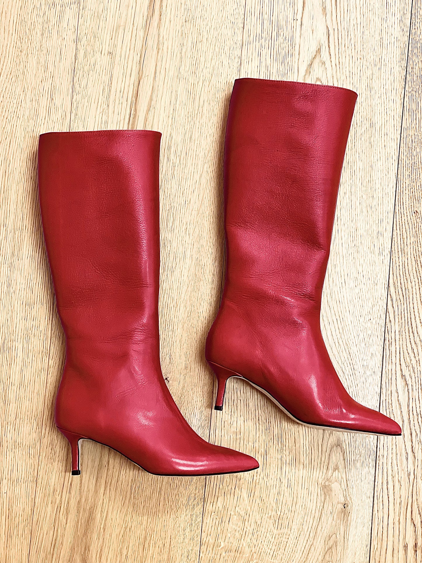 MELISSA LEATHER RED