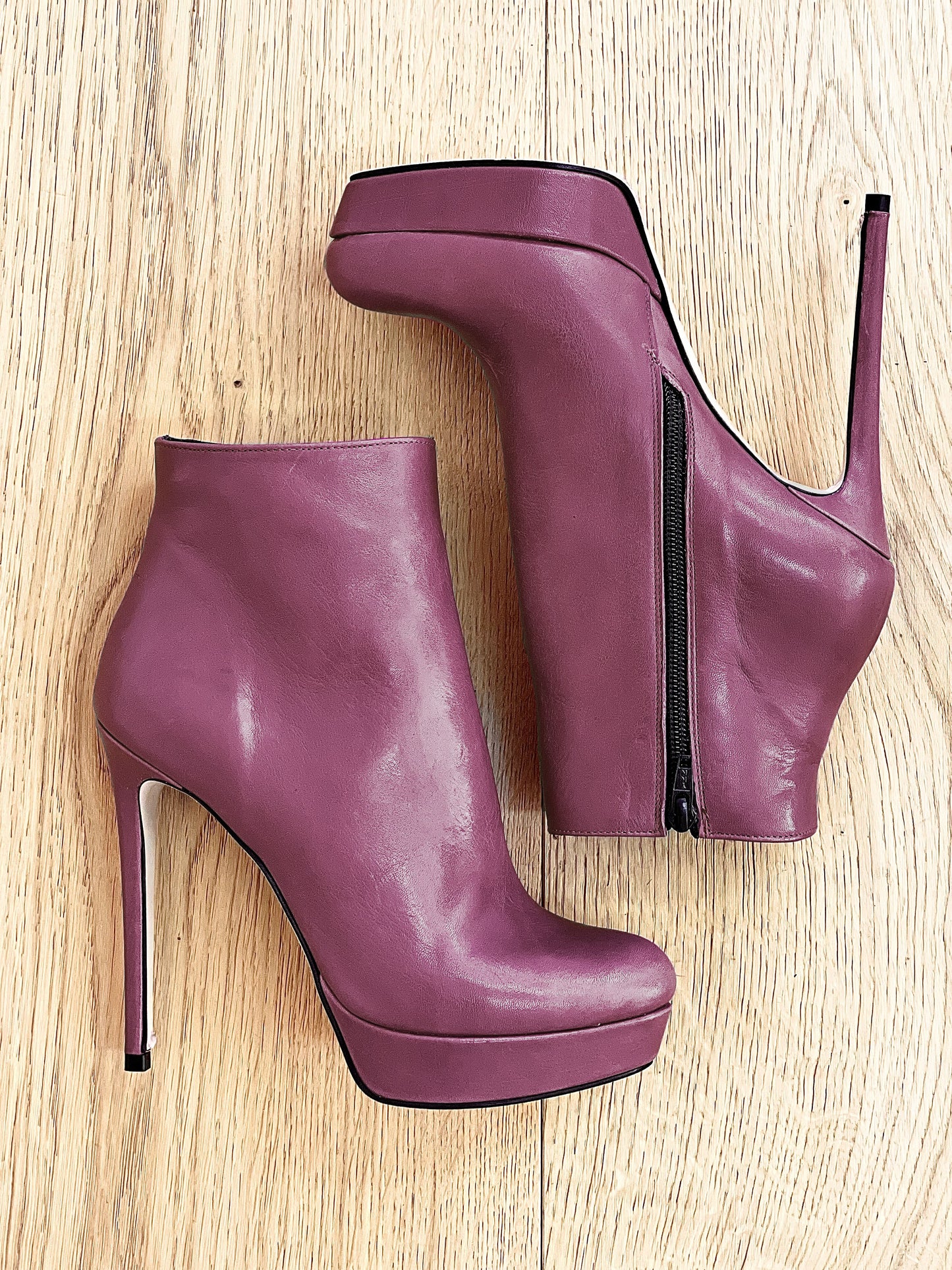 BURGUNDY LEATHER LOREN