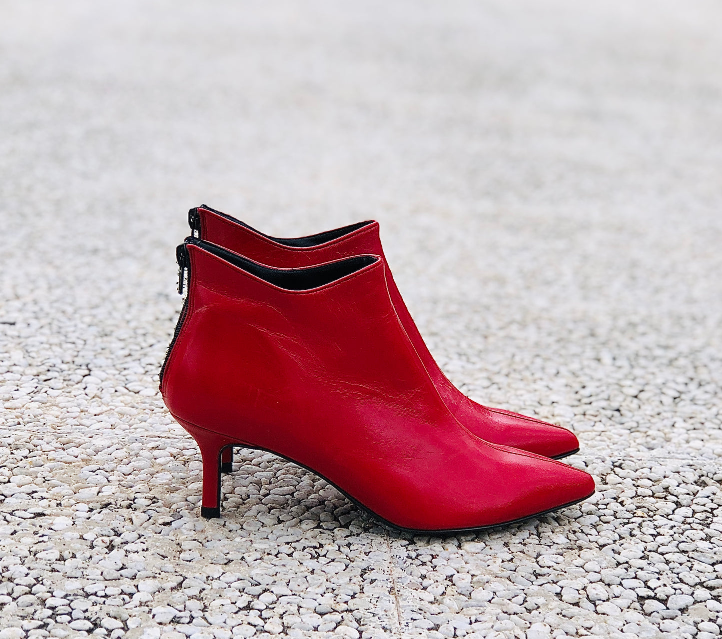GHITA LEATHER RED