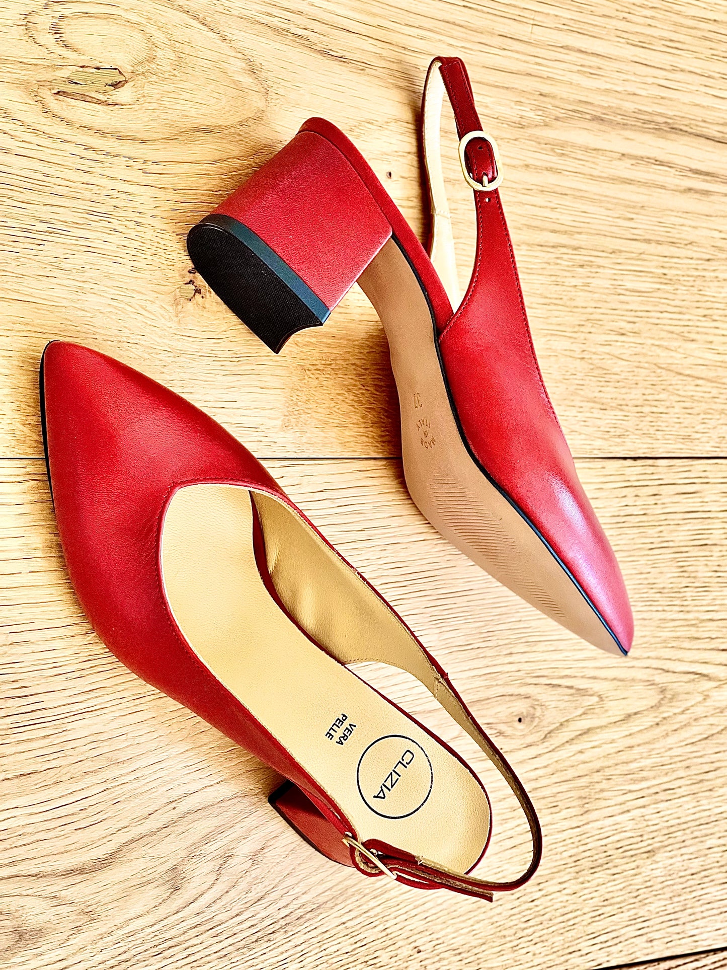 OLGA LEATHER RED
