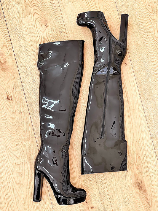 KRISTEN BLACK PATENT LEATHER