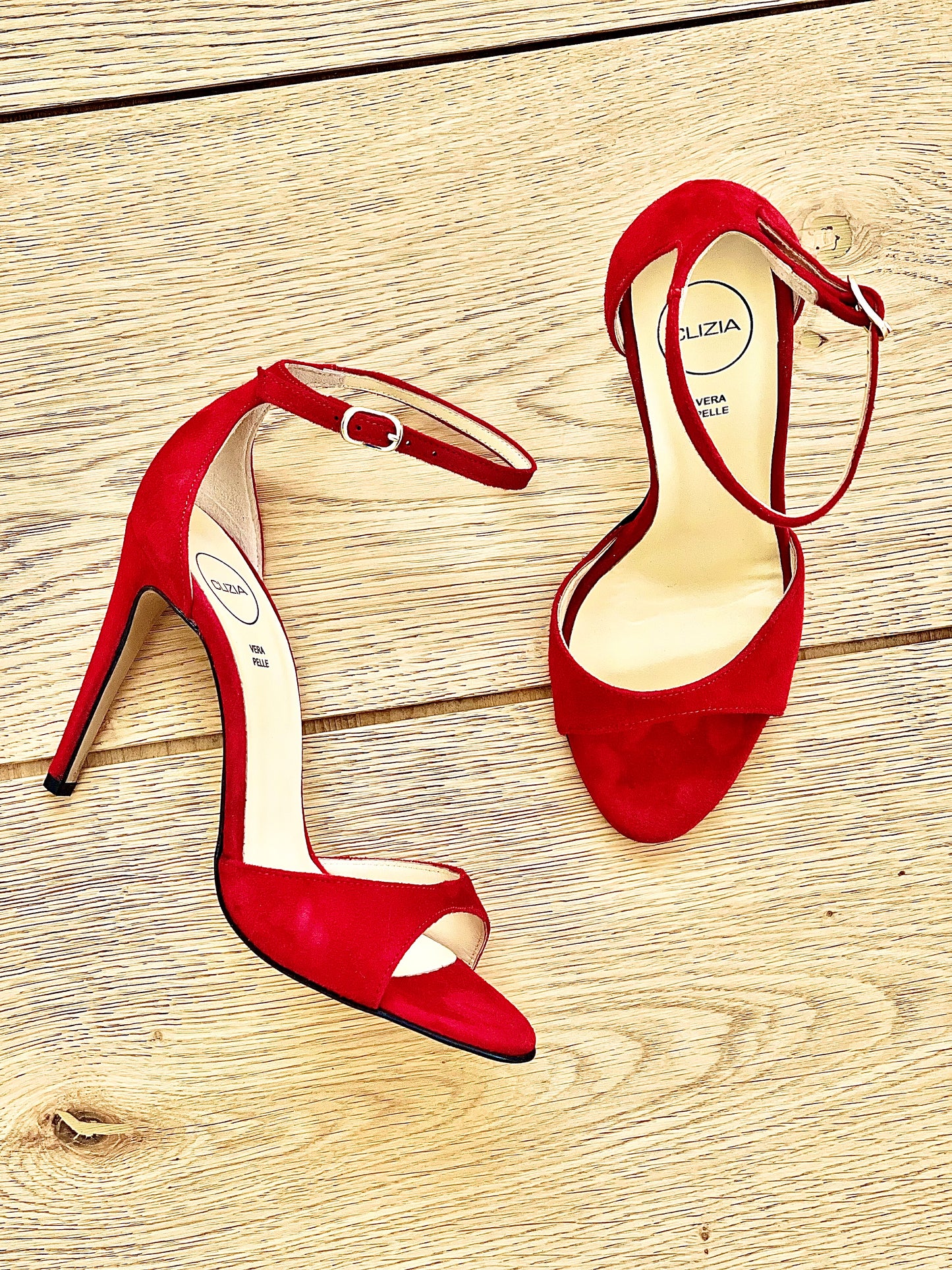 ISABEL RED SUEDE