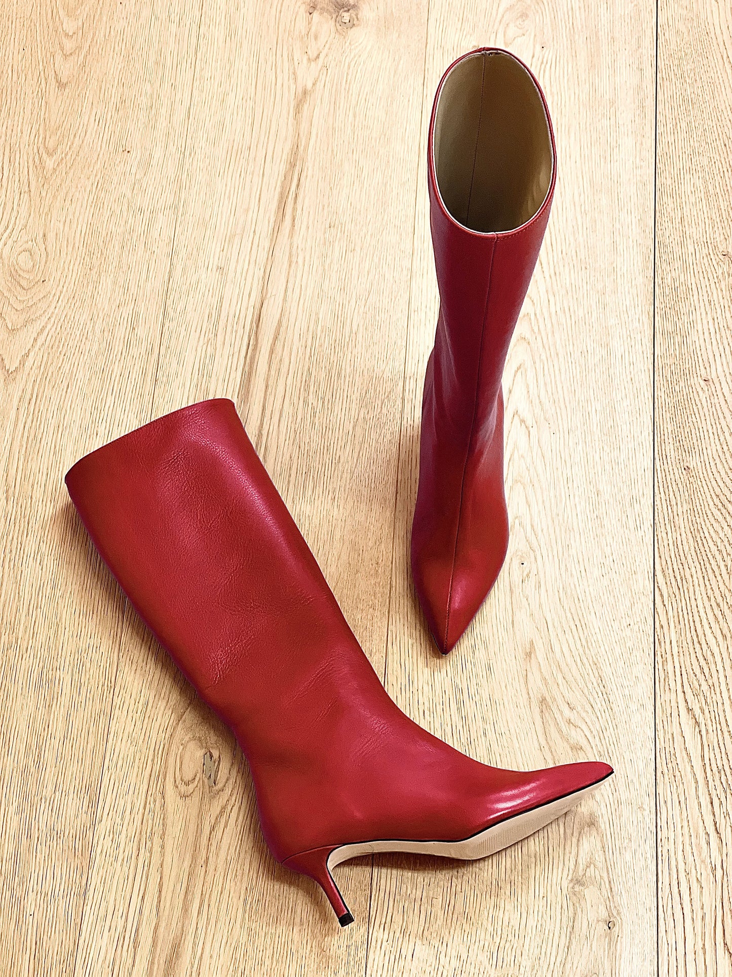 MELISSA LEATHER RED