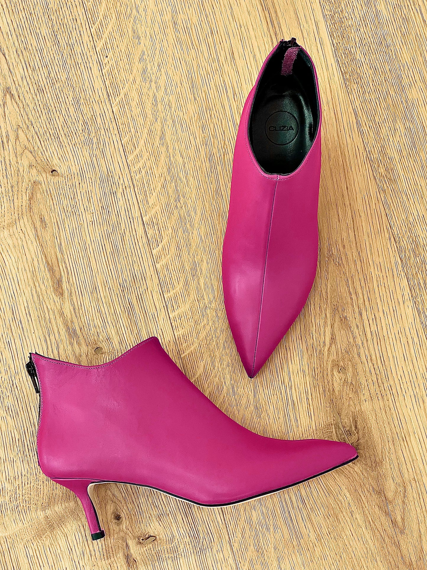 GHITA LEATHER FUCHSIA