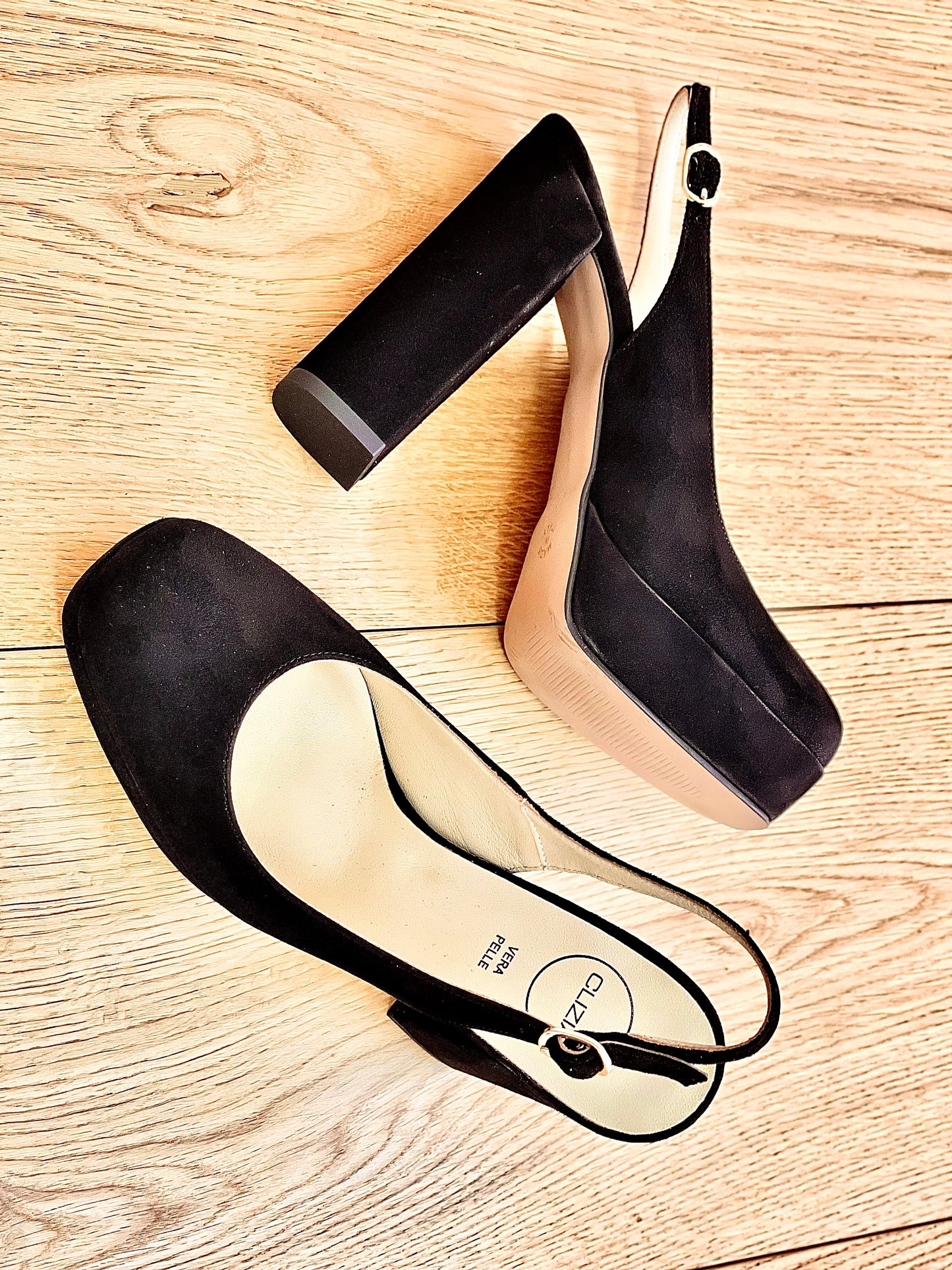 SHARON BLACK SUEDE