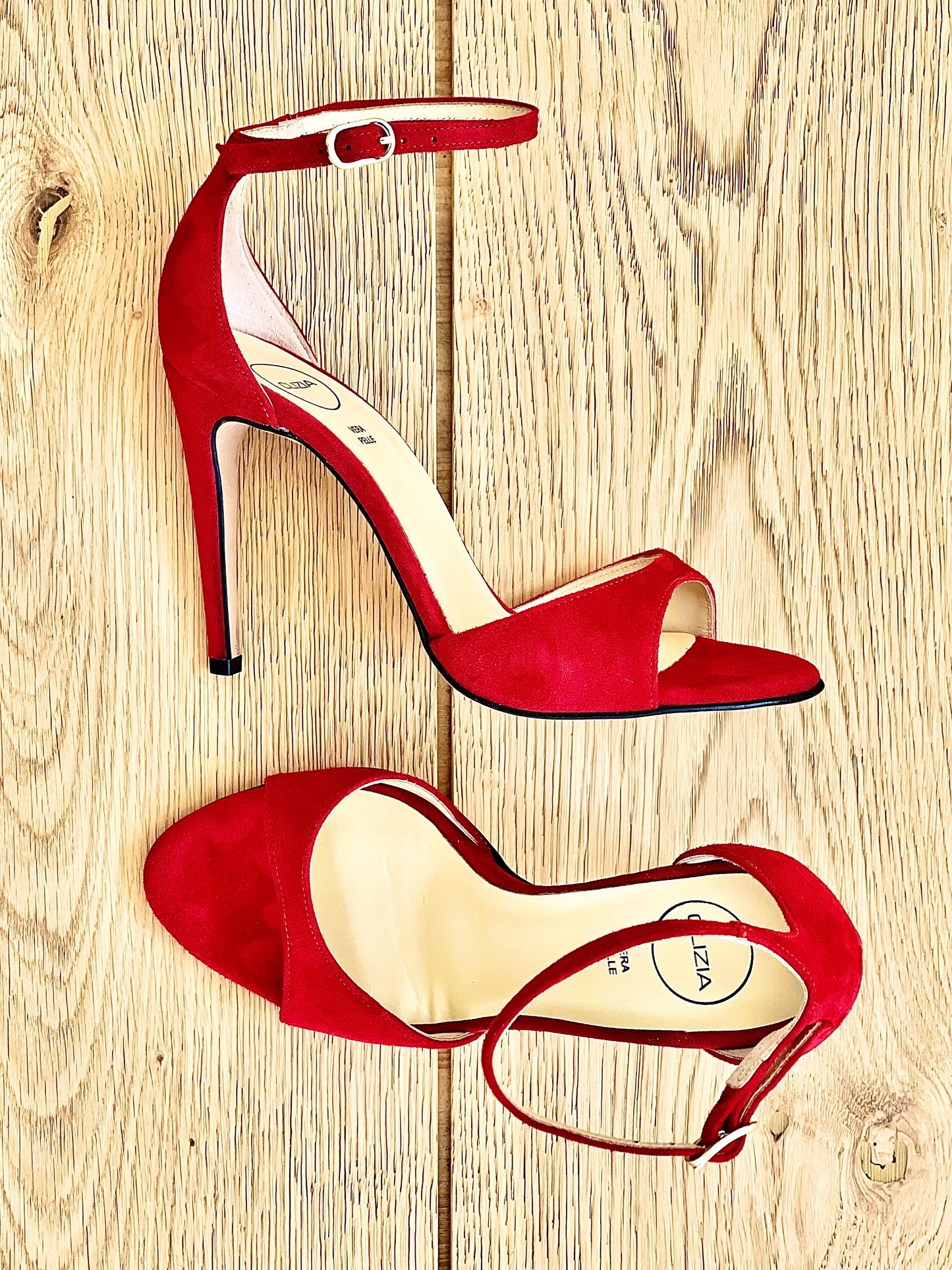 ISABEL RED SUEDE