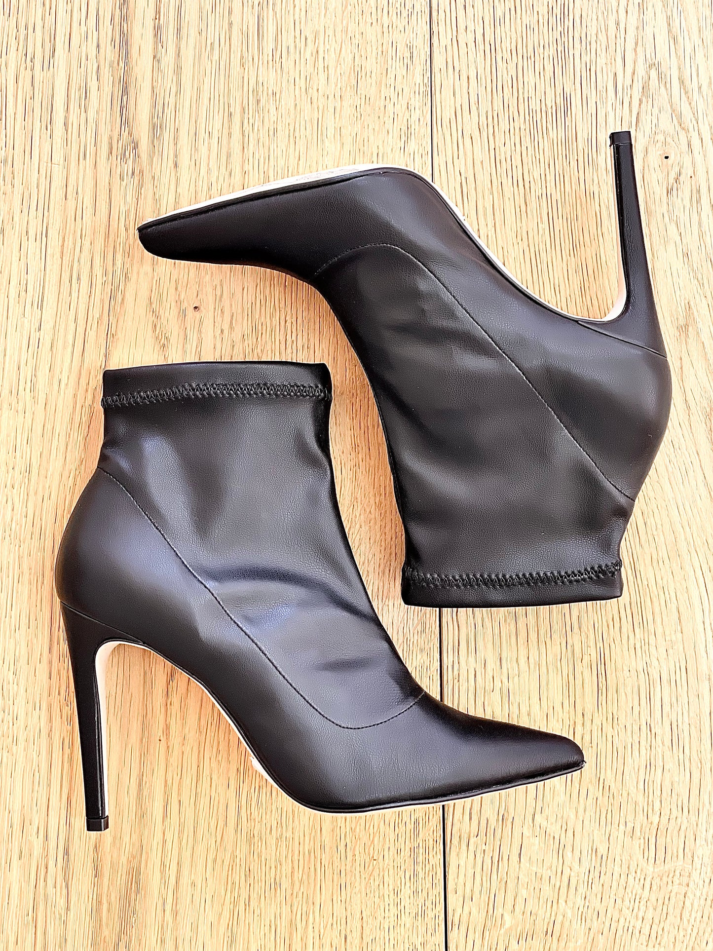 MARLENE LEATHER BLACK