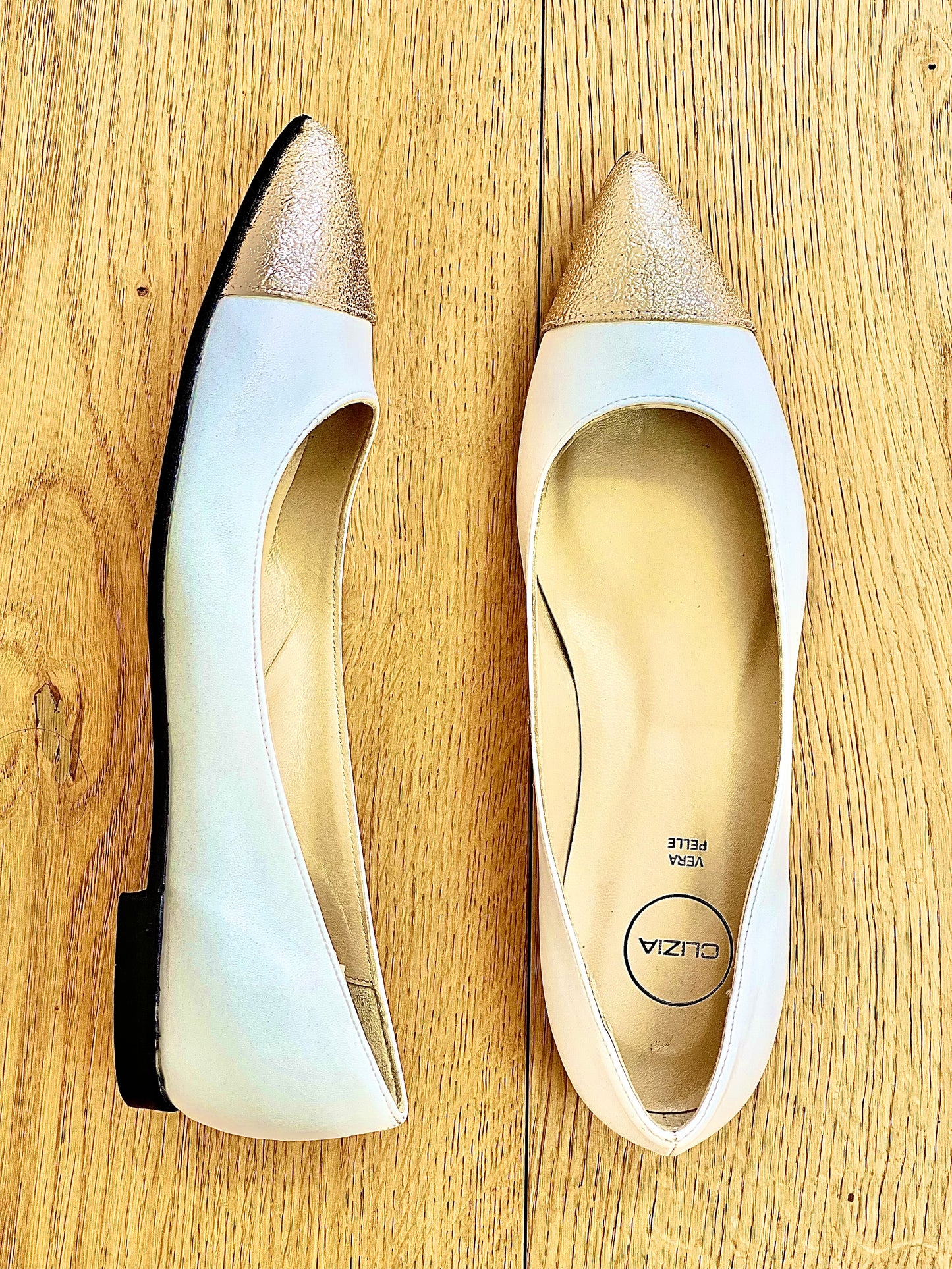 PIN WHITE/GOLD