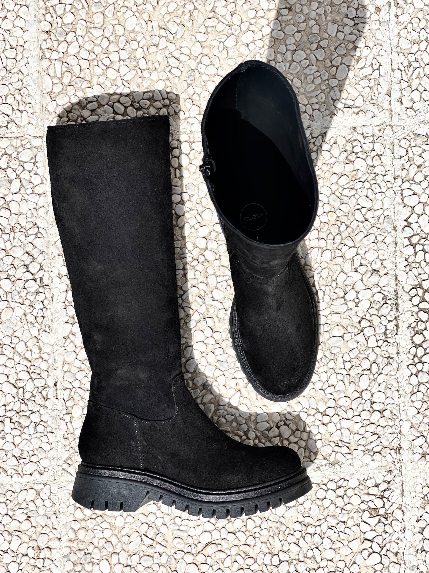 EIGHT BLACK SUEDE