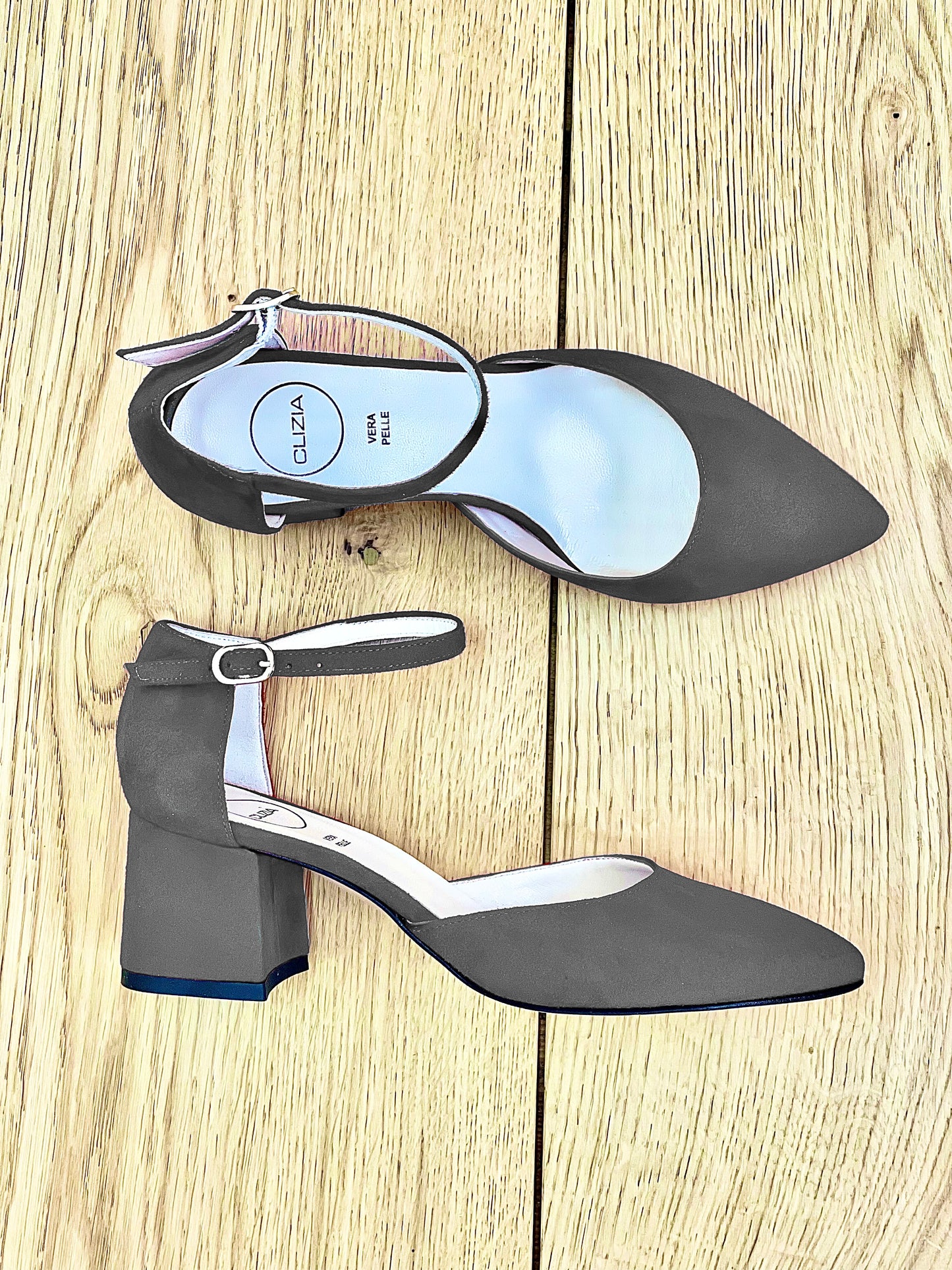 LEDA GRAY SUEDE