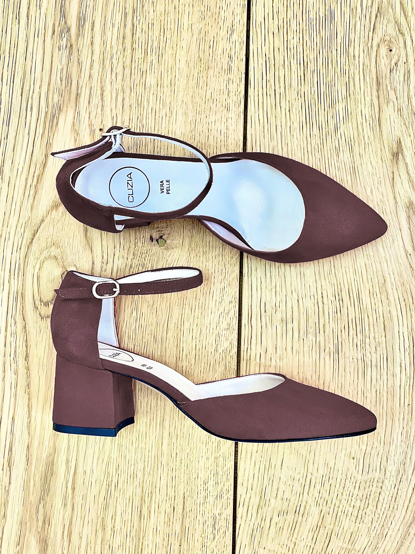 BROWN SUEDE LEDA