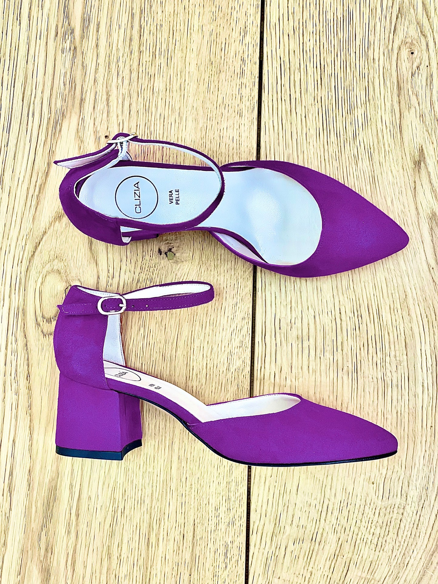 PURPLE SUEDE LEDA