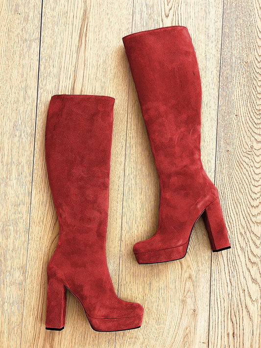 TIBET RED SUEDE