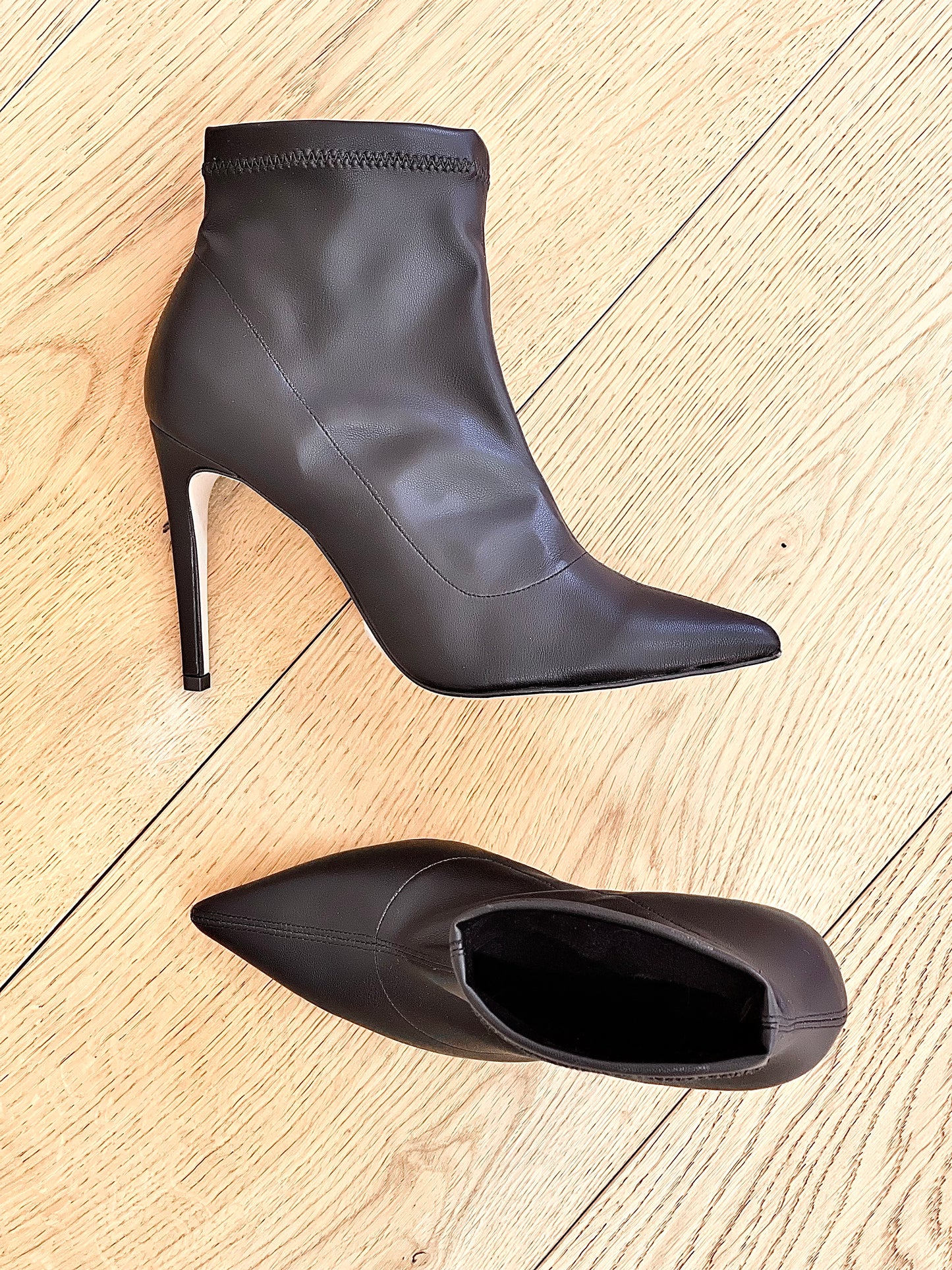 MARLENE LEATHER BLACK