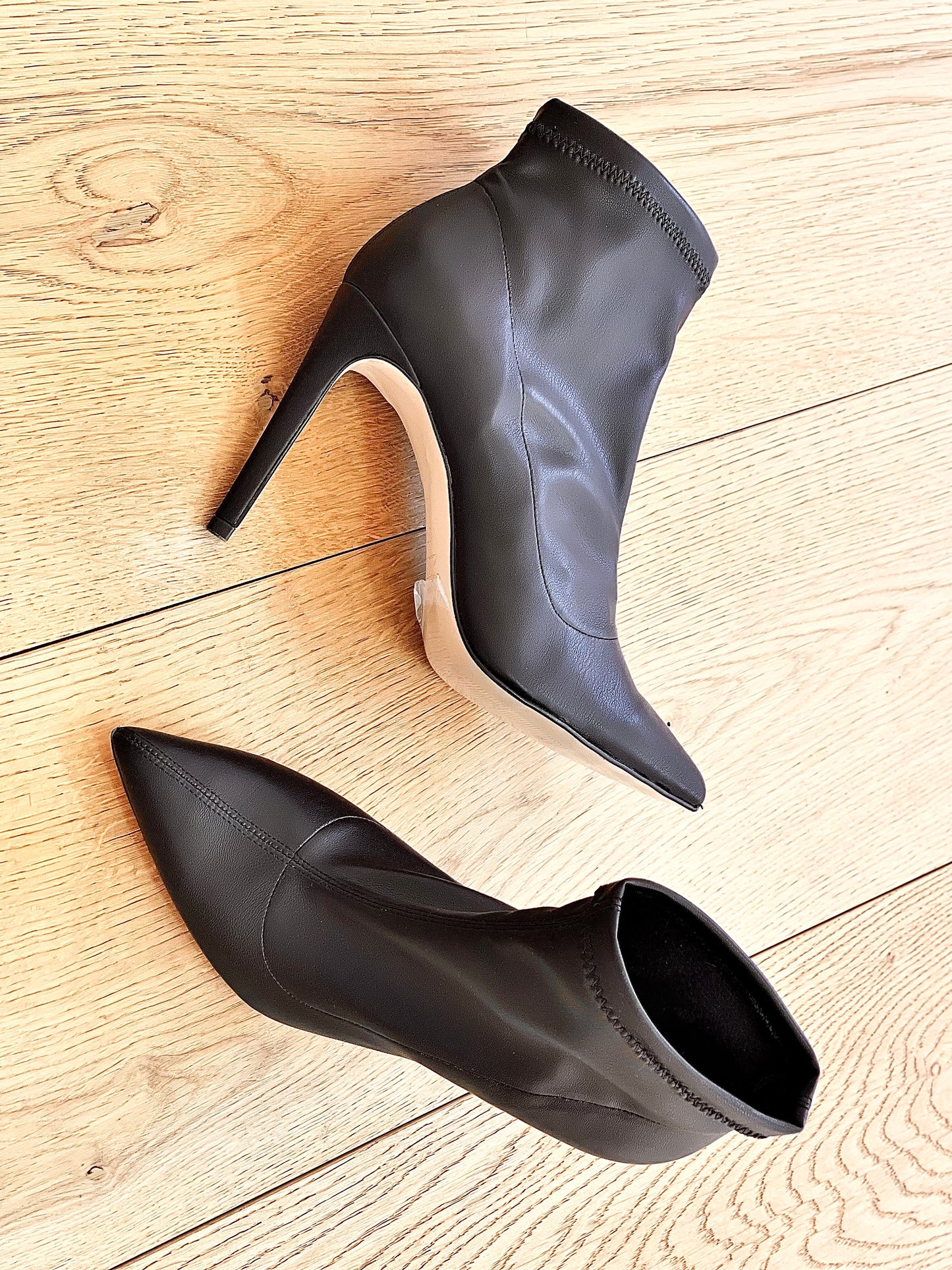 MARLENE LEATHER BLACK