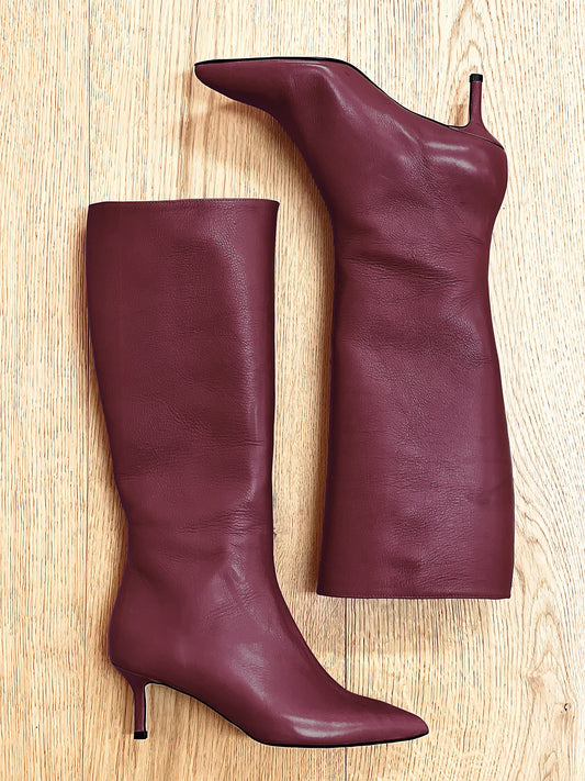 MELISSA, BORDEAUX-VÄRINEN NAHKA