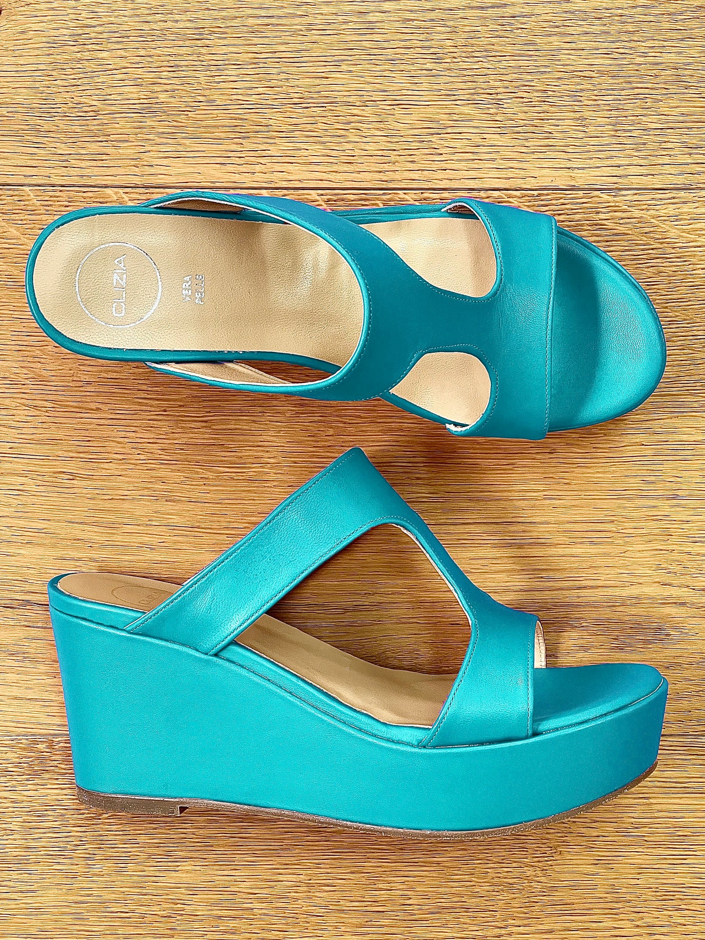 EVA CUIR TURQUOISE