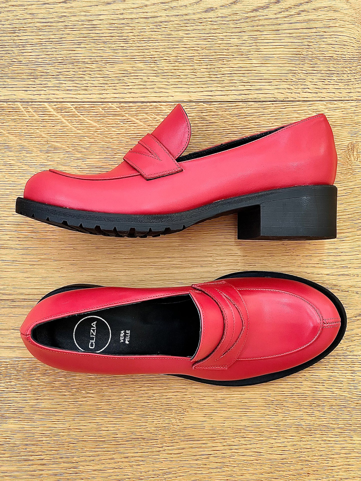 NELLY CUIR ROUGE