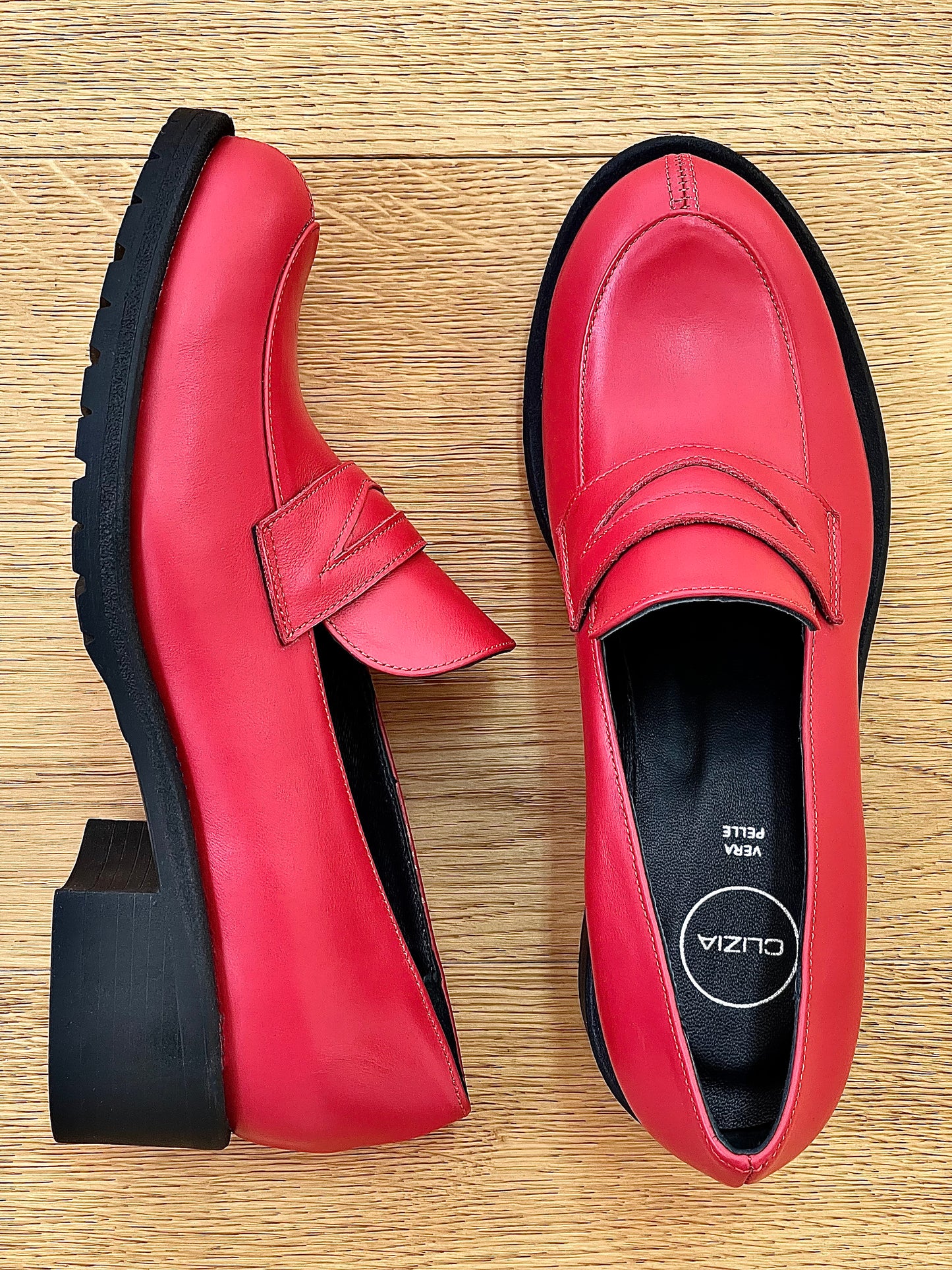 NELLY CUIR ROUGE