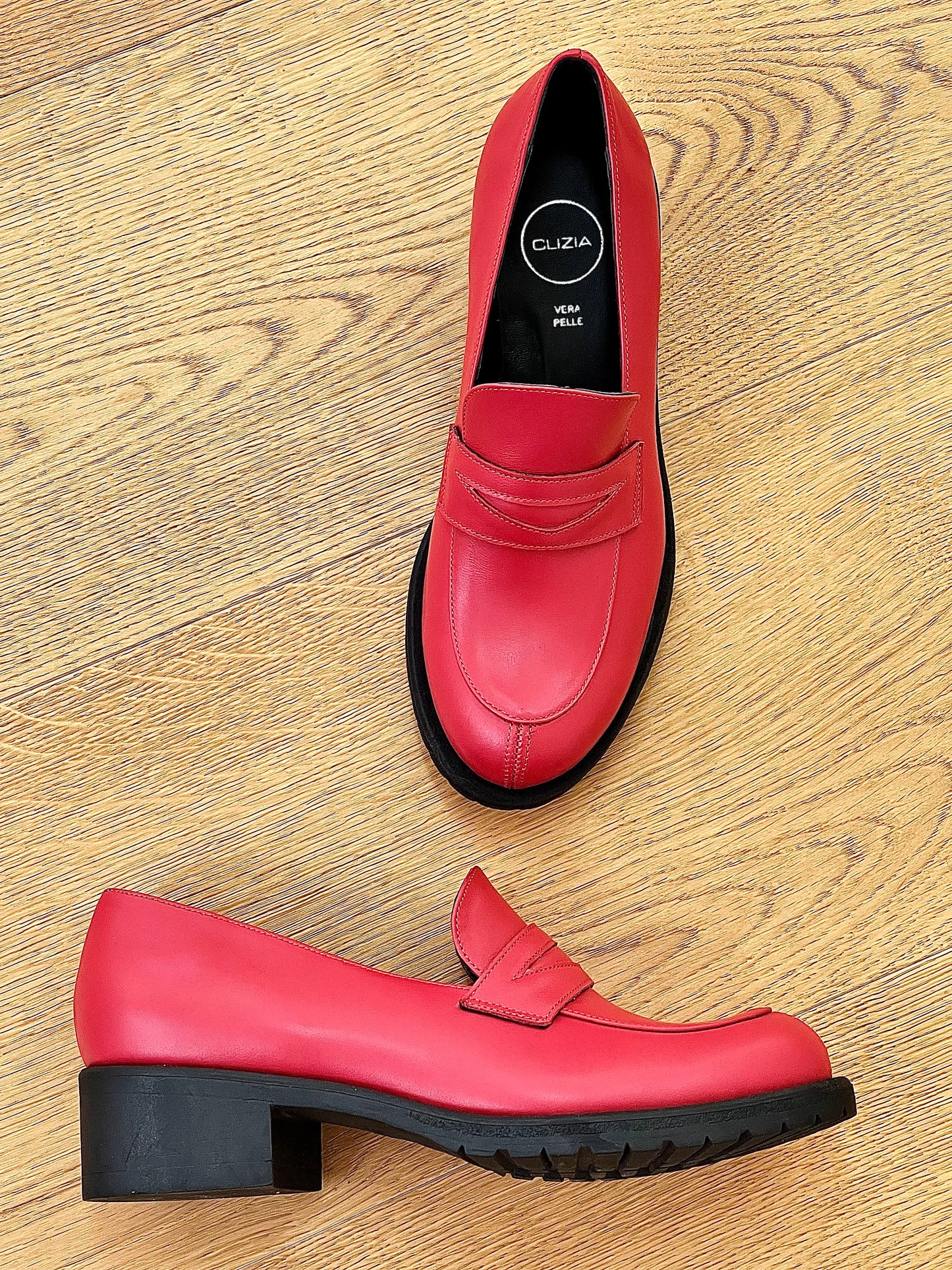 NELLY CUIR ROUGE