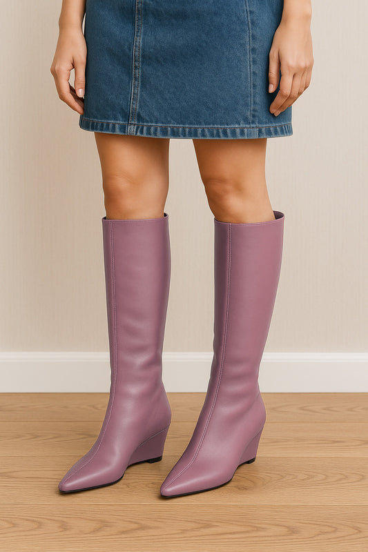 SYDNEY CUIR LILAS
