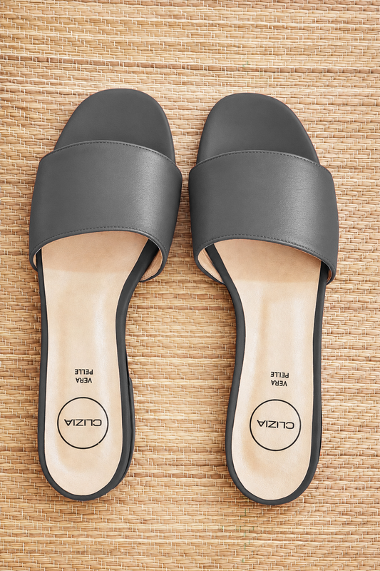 MANHATTAN CUIR GRIS