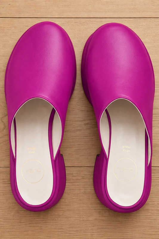 SAC EN CUIR FUCHSIA