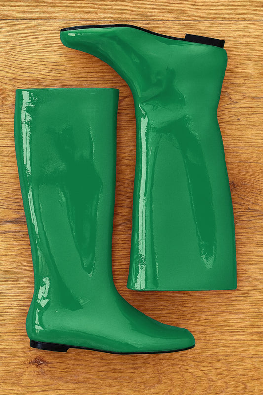 CINDY VERT CUIR VERNI