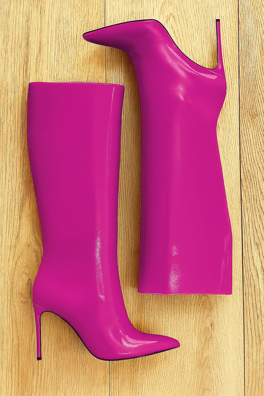 JUANA CUIR VERNI FUCHSIA
