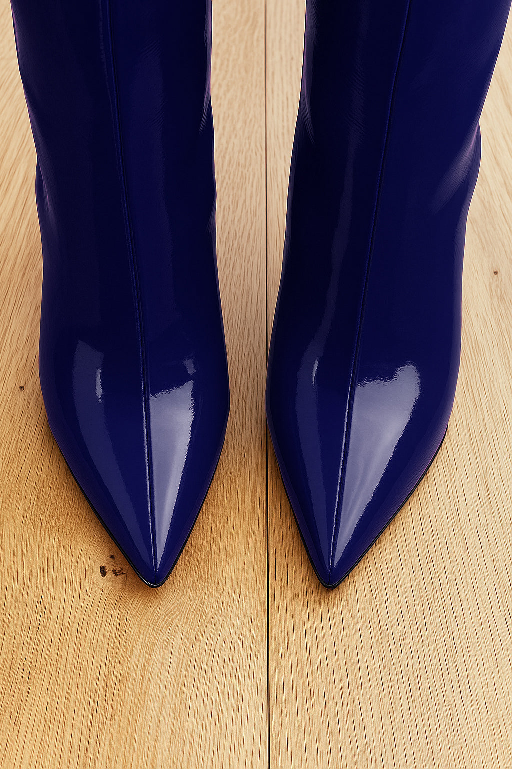 JUANA CUIR VERNI BLEU