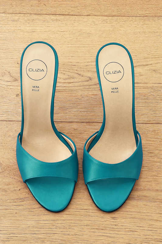 INES CUIR BLEU CLAIR
