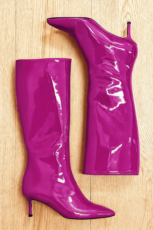 MELISSA CUIR VERNI FUCHSIA