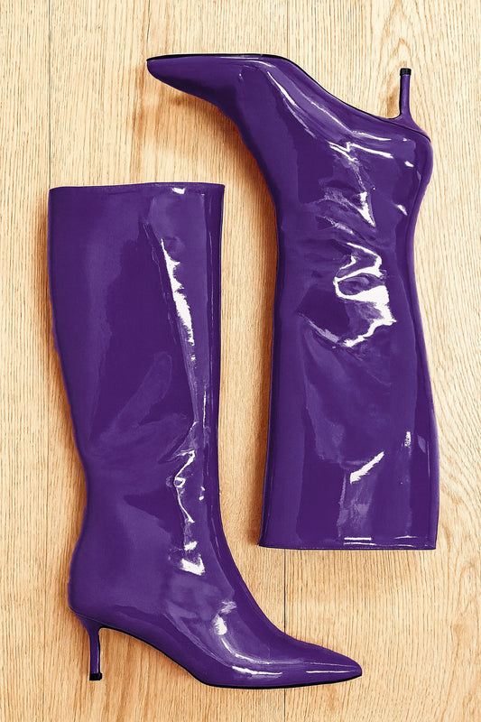 MELISSA CUIR VERNI VIOLET