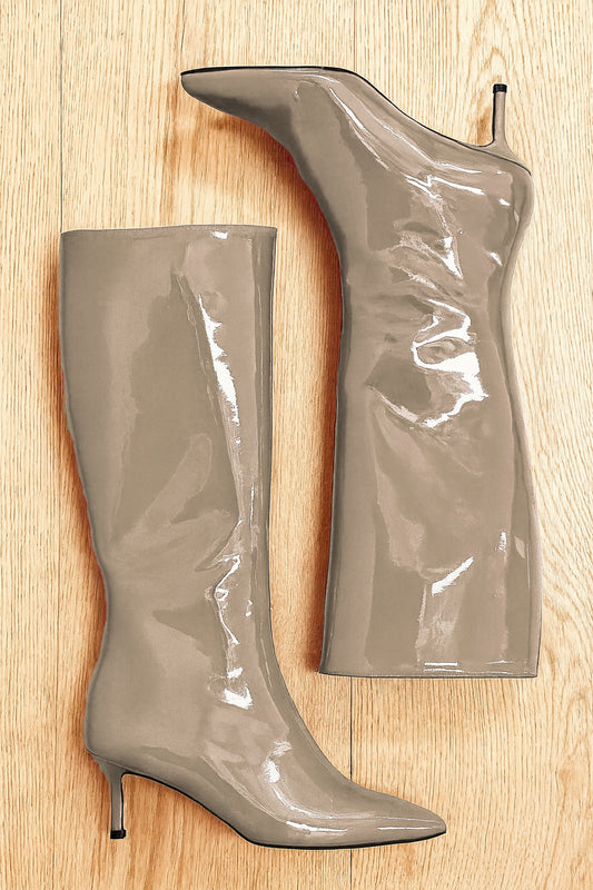 MELISSA CUIR VERNI GRIS TOURTERELLE