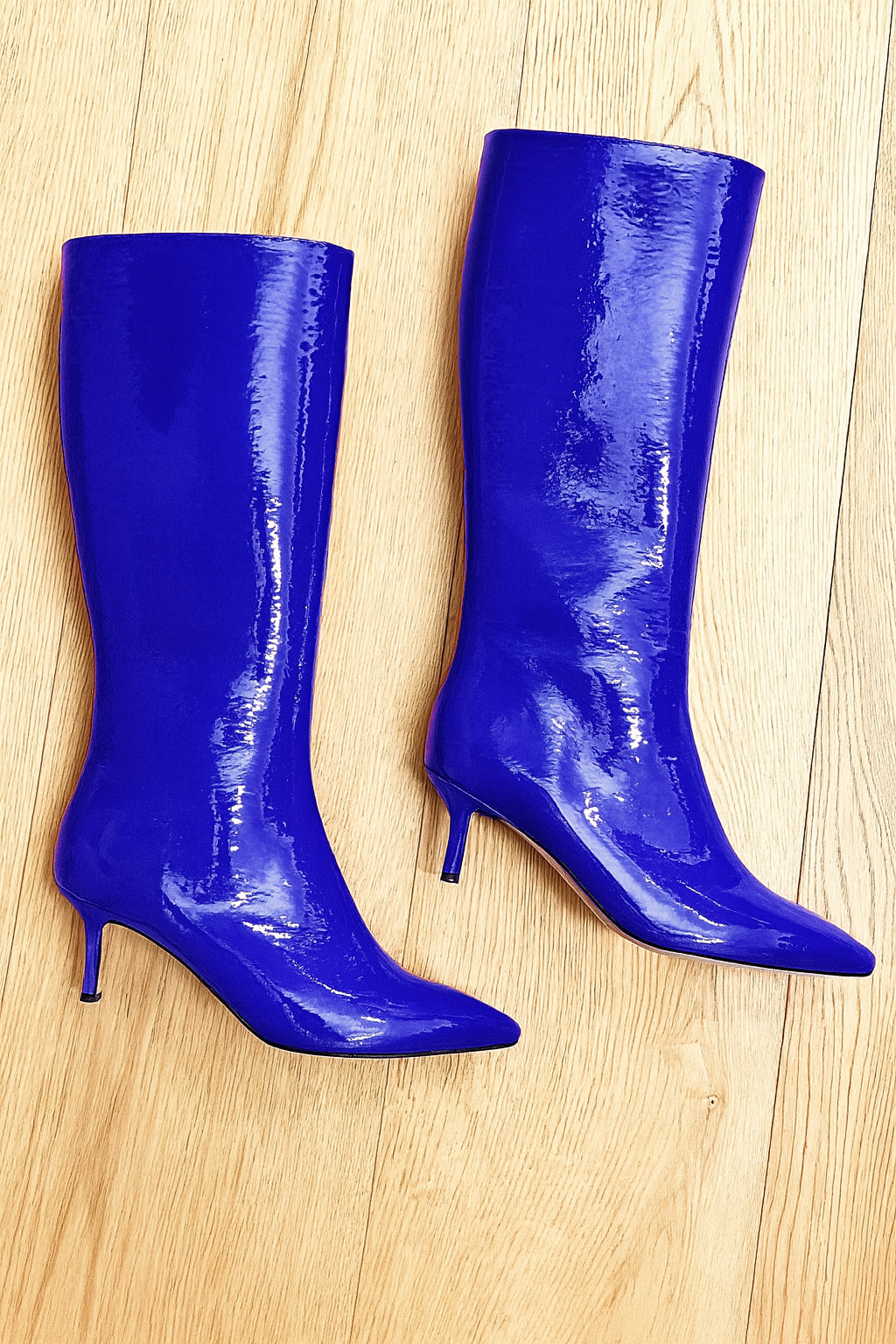 CUIR VERNI BLEU MELISSA