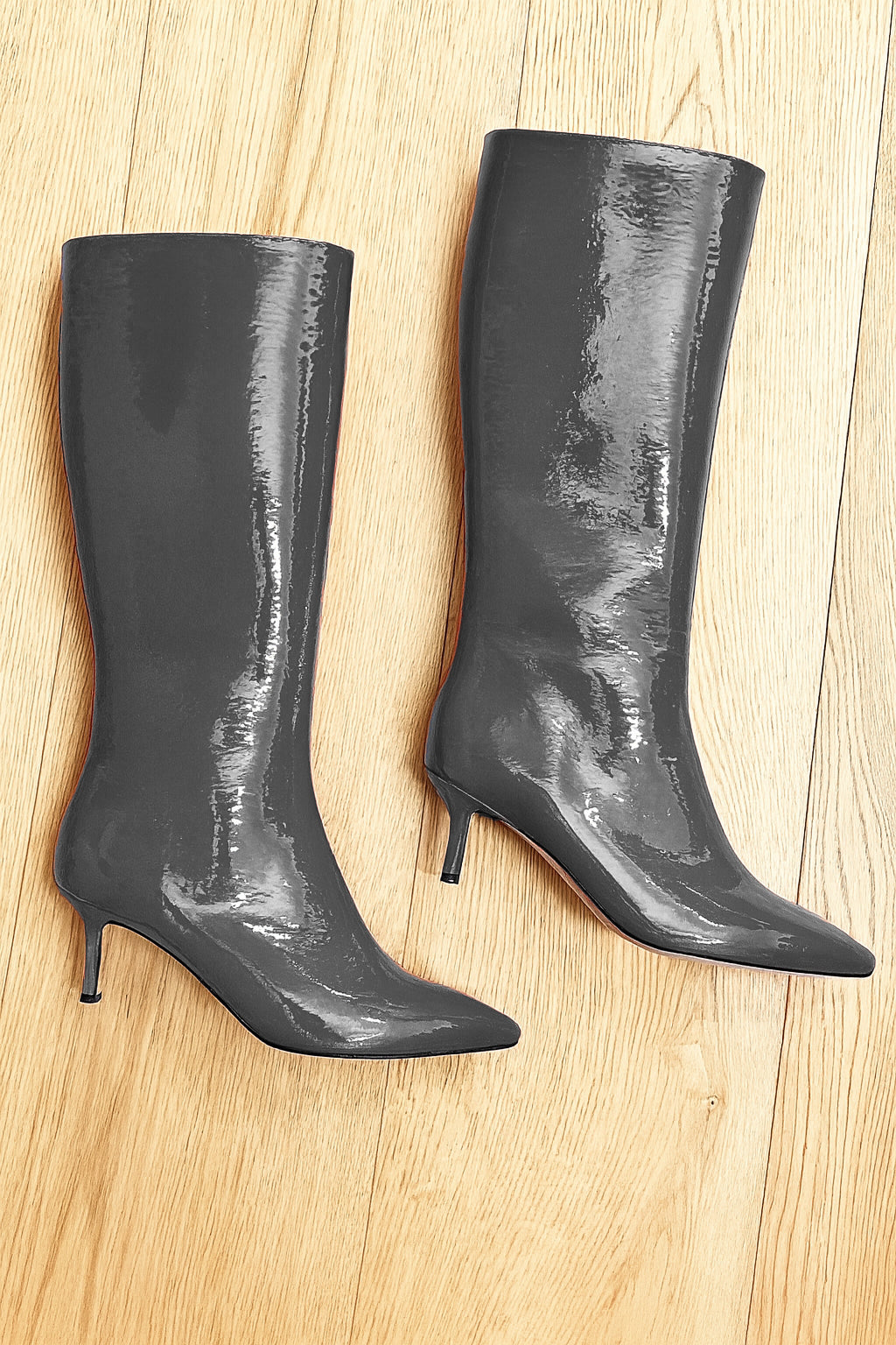 MELISSA GRIS CUIR VERNI