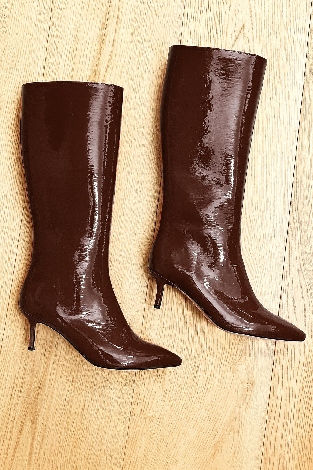 MELISSA CUIR VERNI MARRON