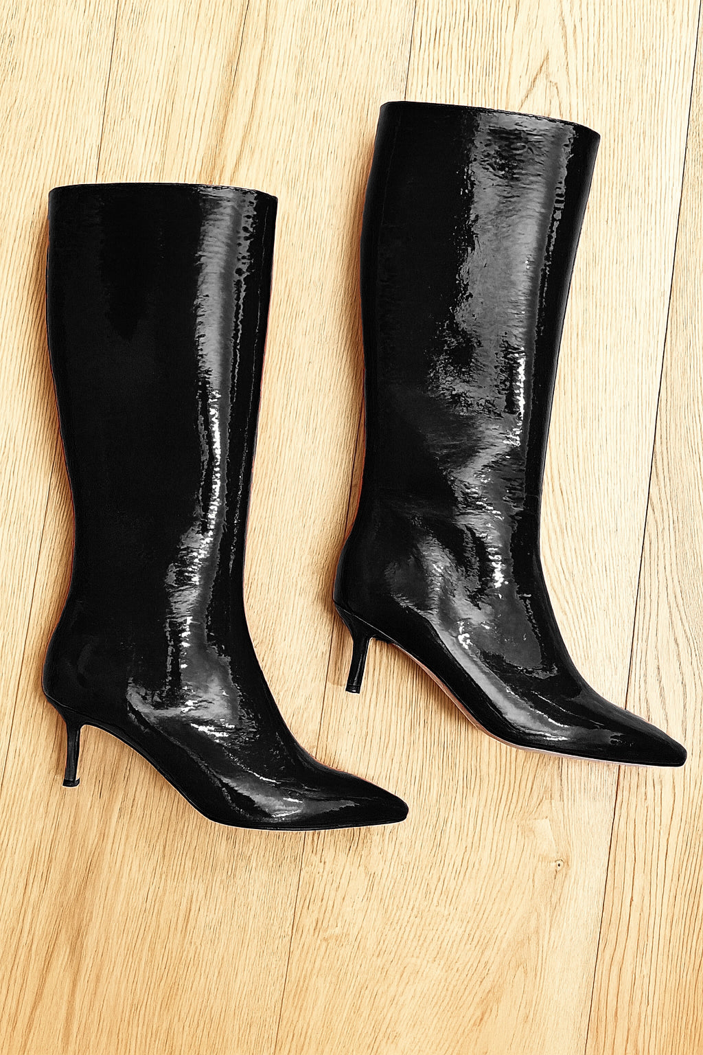 MELISSA CUIR VERNI NOIR