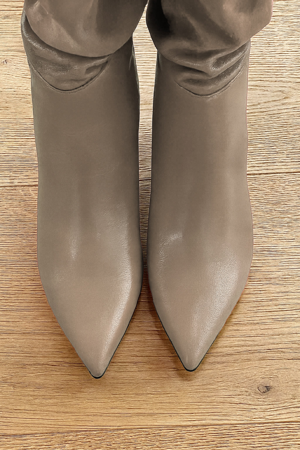 NENA CUIR GRIS TOURTERELLE