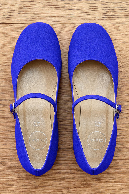 ZELIA SUEDE BLEUET