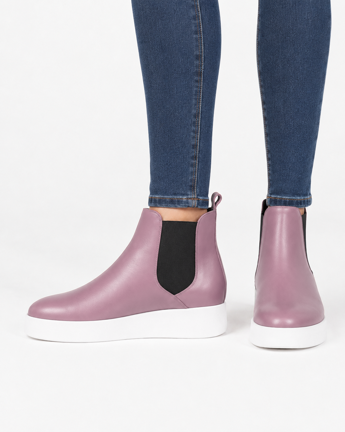 TOMMY CUIR LILAS