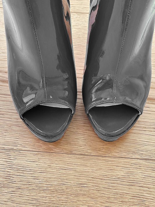 LONDON GRIS CUIR VERNI