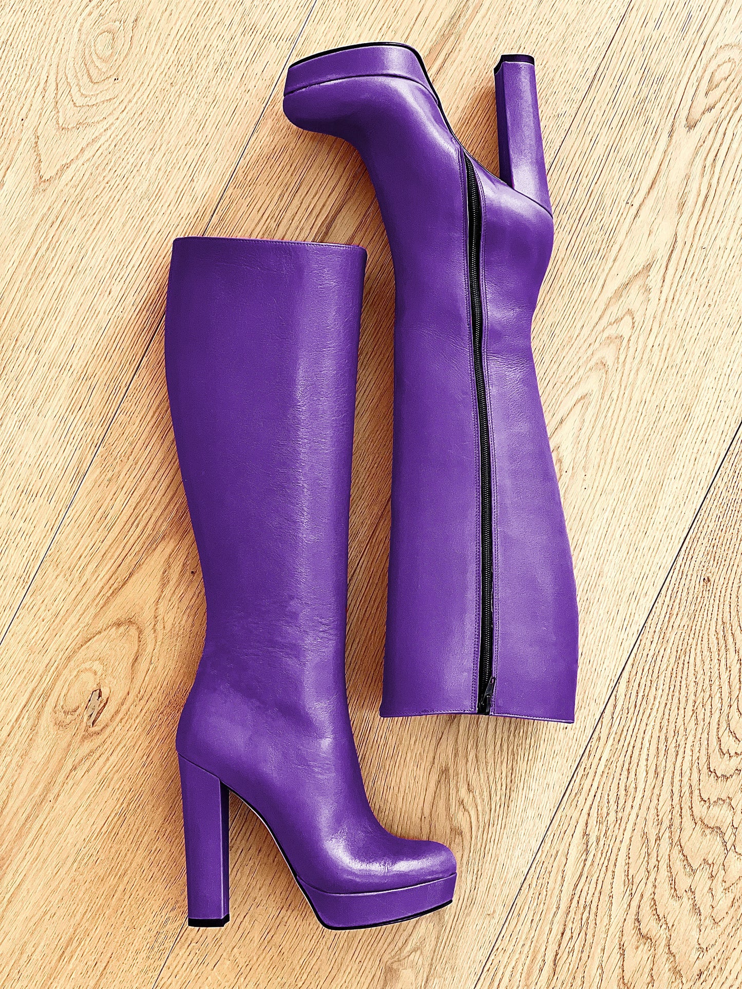 SAVANNAH CUIR VIOLET