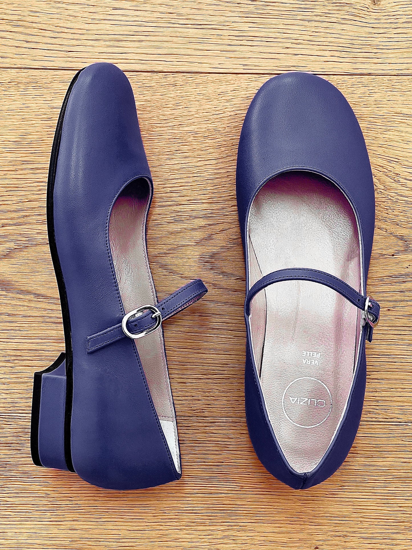 ZELIA CUIR BLEU