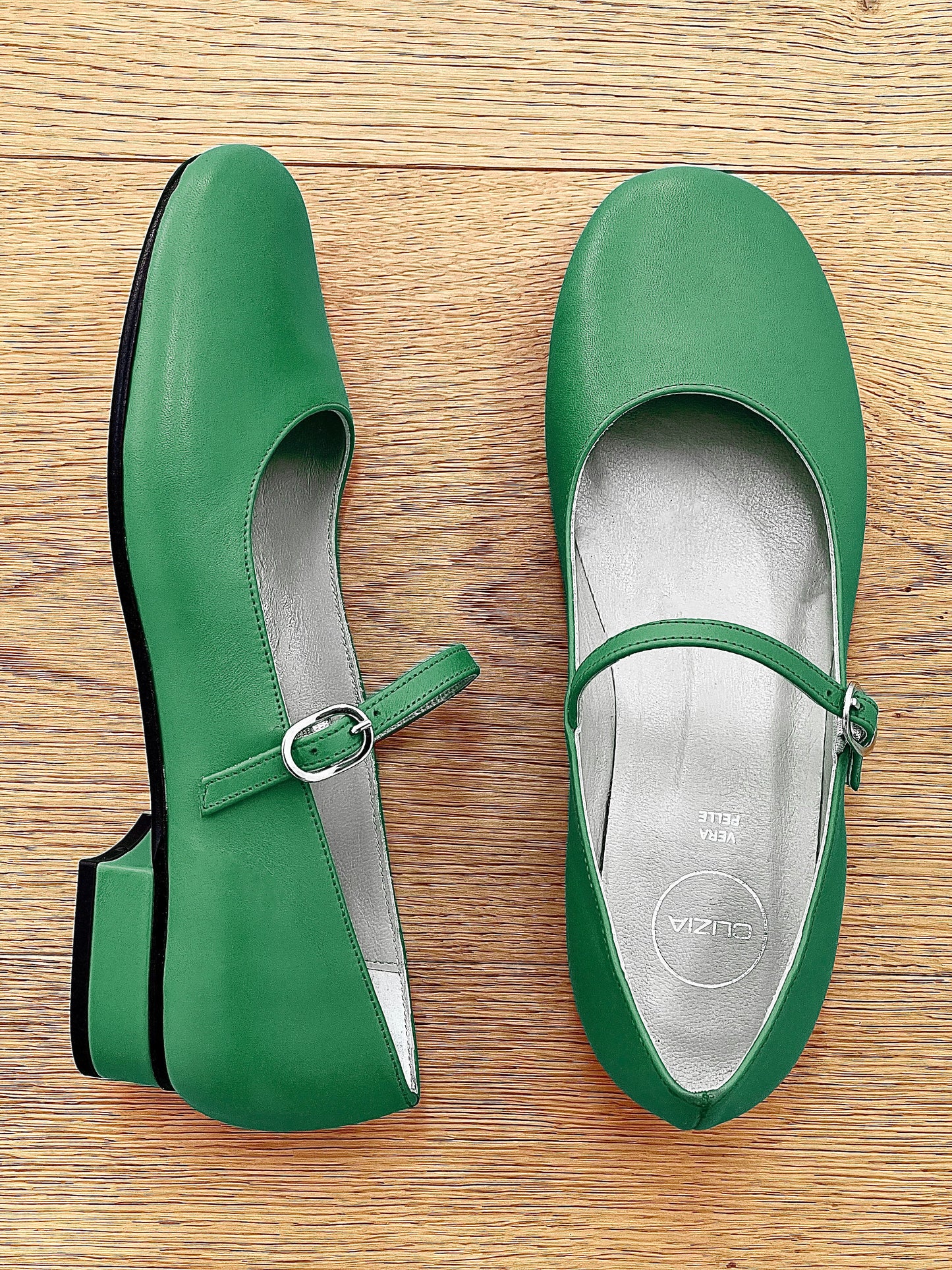 ZELIA CUIR VERT